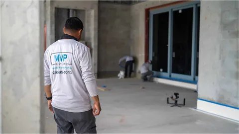 MVP Solutions team member at a job site